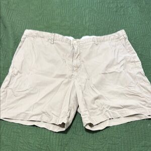 Polo by Ralph Lauren Men's Cream Flat Front Shorts